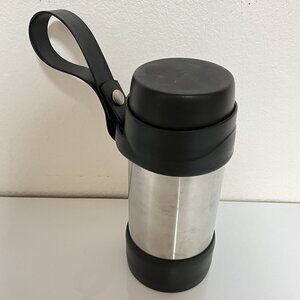 EDDIE BAUER 20 OZ STAINLESS STEEL THERMOS W/ STRAP - Preowned